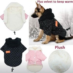 Pink and black puppy jackets 🐾